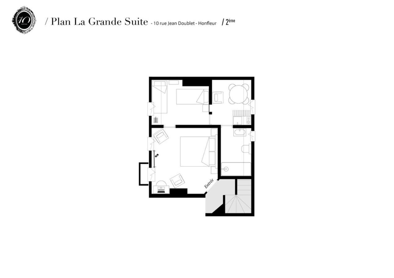 Le 10Honfleur Apartment Exterior foto
